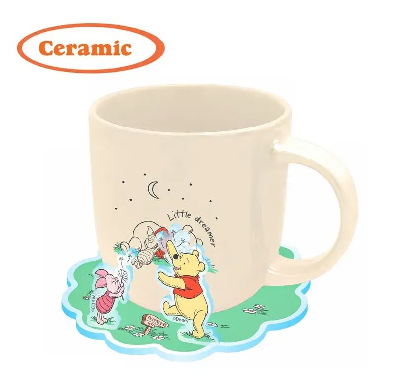 迪士尼小熊維尼 - 陶瓷杯連3D杯墊套裝